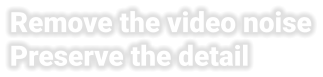 Remove the video noise Preserve the detail