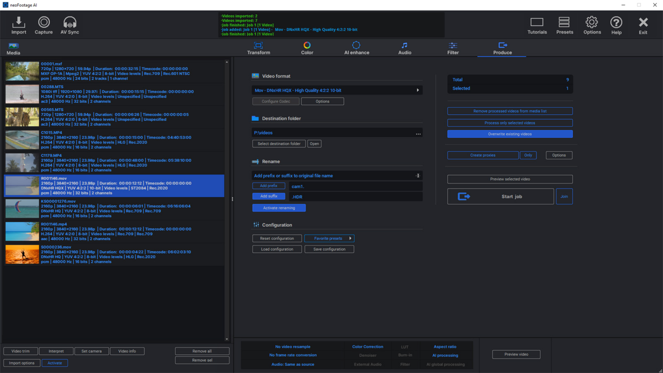 Frame Accurate H.264 AVCHD Editor Without Re-Encoding